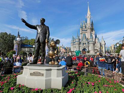 El área donde se encuentra Disney World en Florida es materia de la disputa entre la empresa y Ron DeSantis.