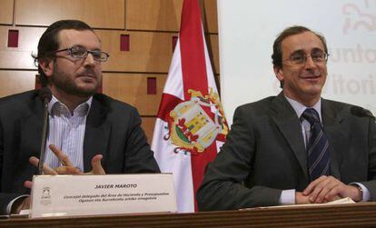 Javier Maroto (izquierda) cuando era el concejal junto a Alfonso Alonso.