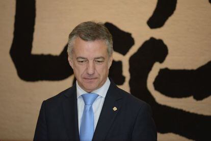 El lehendakari, Iñigo Urkullu, en una comparecencia pública reciente.