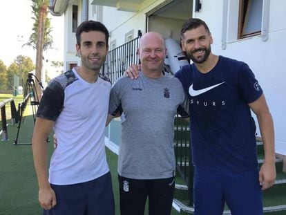 Susaeta, Pepe Mel y Fernando Llorente, en Marbella. © Instagram Pepe Mel