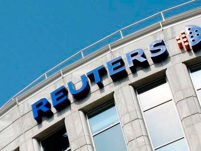Fachada de la sede central de la agencia de noticias Reuters, en Londres.