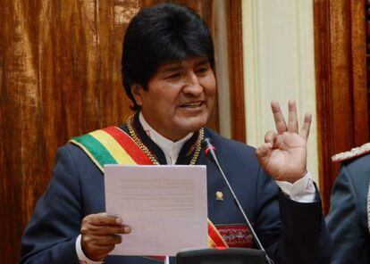 Morales presenta su informe anual.