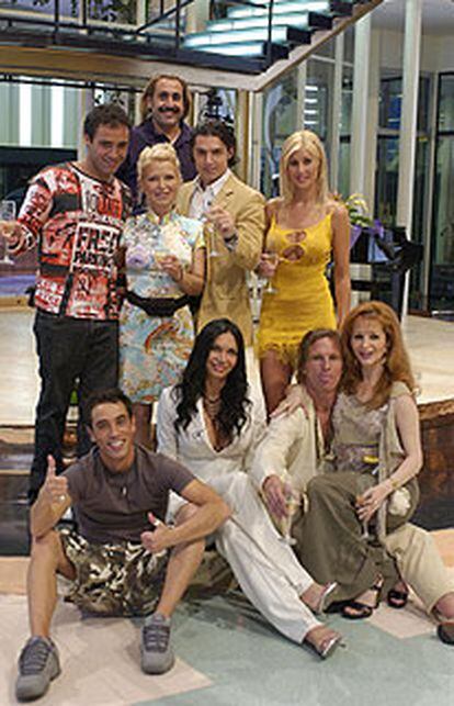 Participantes del concurso de Tele 5 <b><i>Hotel Glam.</b></i>