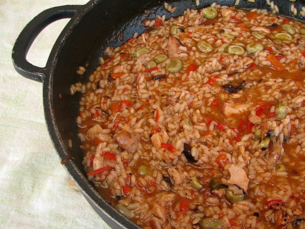 Arroz Caldoso Con Pollo Habas Y Aceitunas Recetas Gastronom A El Pa S