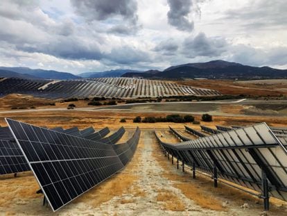 La planta fotovoltaica Olivares, en Jaén, en mayo.