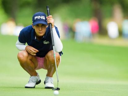 Azahara Mu&ntilde;oz, en la &uacute;ltima jornada del Open de Francia.