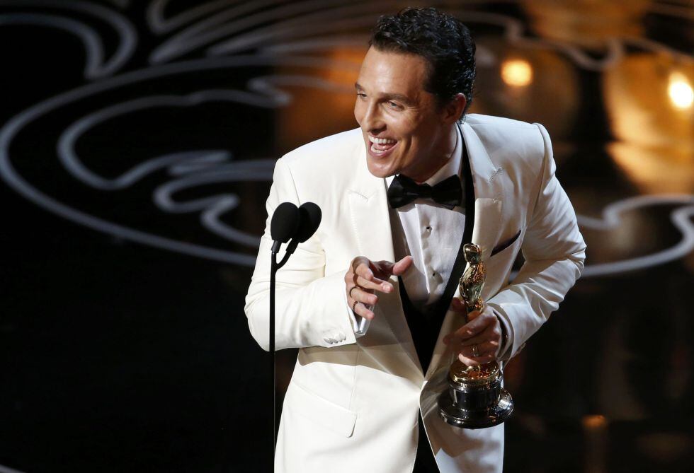 Matthew McConaughey, ganador del Oscar al mejor actor por 'Dallas Buyers Club'.