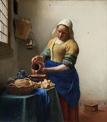 Obra 'La lechera', de Johannes Vermeer, se exhibirá en el Rijksmuseum, Ámsterdam.