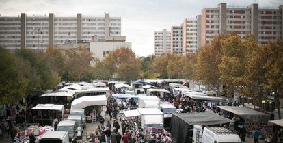 El mercat de Bellvitge a L'Hospitalet de Llobregat divendres passat.