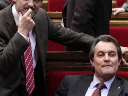 Oriol Pujol i Artur Mas en una imatge d&#039;arxiu.