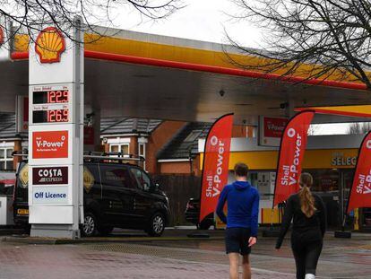 Gasolinera de Shell en Londres.