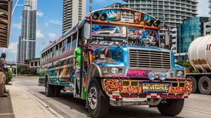 Un autobús en Ciudad de Panamá. 
 