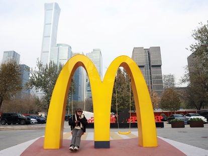 Los arcos de McDonald's, en Pekín.