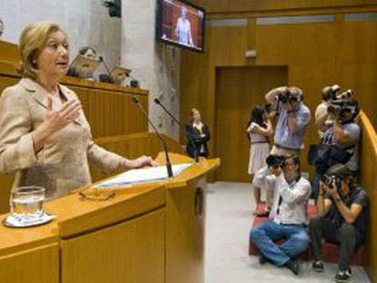 La presidenta de Aragón, Luisa Fernanda Rudi.