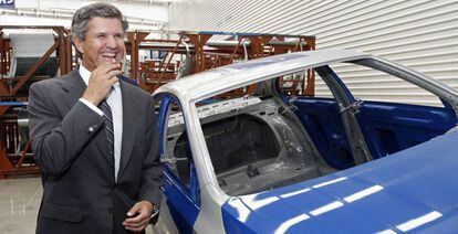 El presidente de Gestamp, Francisco J. Riberas, en la inauguraci&oacute;n de una planta de la empresa en M&eacute;xico en 2015