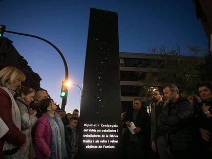 Monumento a las víctimas del amianto.