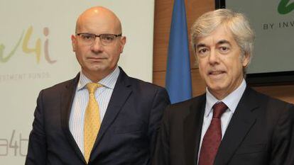 Firmino Morgado, nuevo gestor de Renta 4 Banco, junto con el presidente de la entidad, Juan Carlos Ureta.