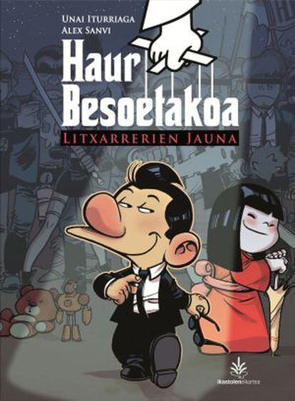 Portada del cómic 'Haur Besoetakoa', de Unai Iturriaga y Alex Sanvi.