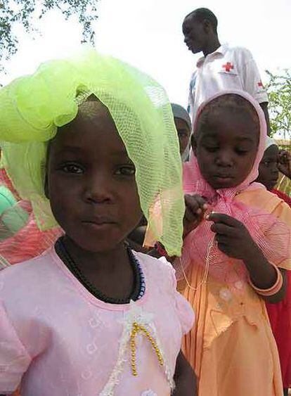 Niños acogidos en el orfanato de Abéché.