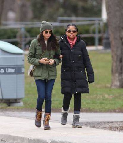 Meghan Markle, con su madre.