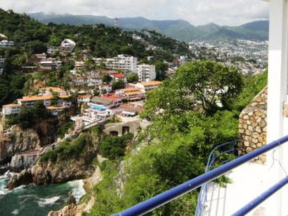Vistas de la costa de Acapulco.