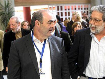 Juan Manuel Fern&aacute;ndez y Francisco Toscano, en la pasada asamblea.