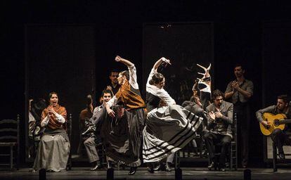 Un momento de '...Aquel Silverio', en el festival de Jerez.