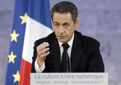 El presidente francés, Nicolas Sarkozy, en un acto en Avignon la semana pasada.