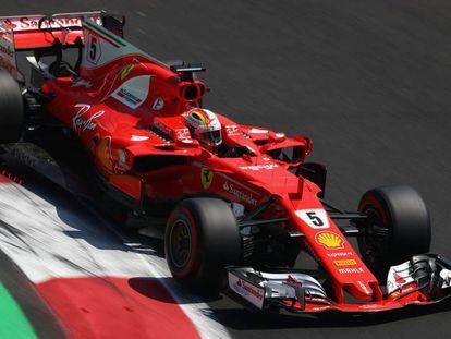 Sebastian Vettel en el GP de M&eacute;xico 