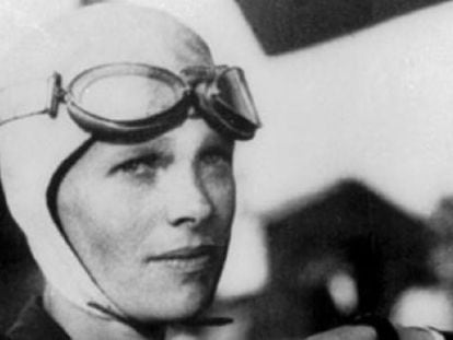 La aviadora Amelia Earhart.