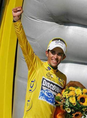 Contador, en el Tour de 2007.