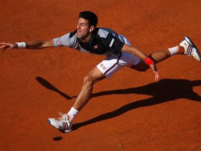 Djokovic, durante su partido contra Raonic.