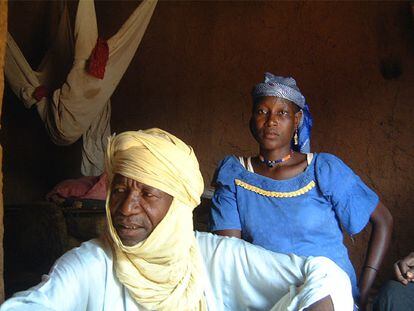 Hadijatou Mani en su casa en Níger.
