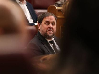 Oriol Junqueras, en el Congreso el pasado 21 de mayo.