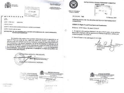 Documentos sobre la legalidad de los vuelos de la CIA
