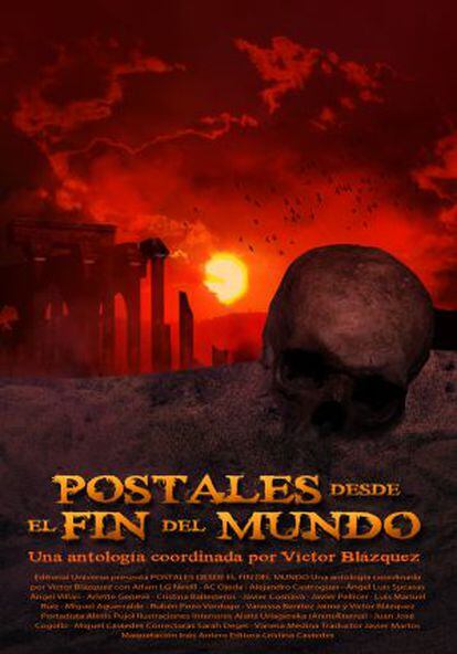 Portada de 'Postales desde el fin del mundo', diseñada por Alexis Pujol Val.