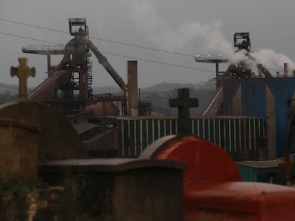 Fábrica de acero de ArcelorMittal en Gijón.