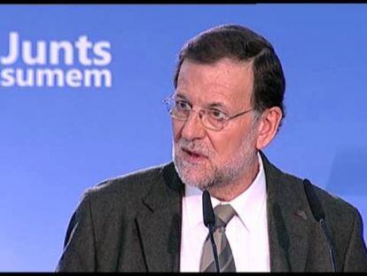 Rajoy recupera la “España plural” y se lanza contra Mas