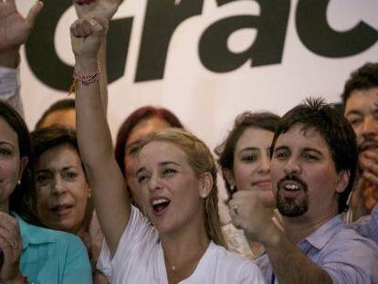 Liliana Tintori, la esposa de Leopoldo López, líder opositor venezolano encarcelado.
