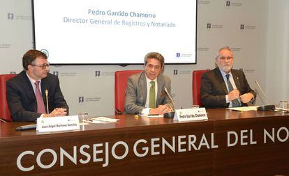 De izquierda a derecha, José Ángel Martínez, Pedro Garrido y José Marqueño.