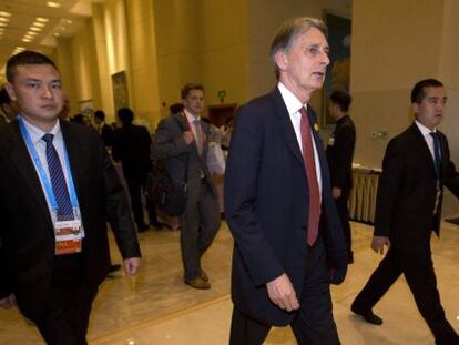 El ministro brit&aacute;nico de Finanzas, en la reuni&oacute;n del G20.