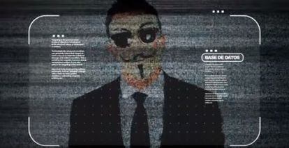 Fragmento del vídeo publicado por Anonymous
