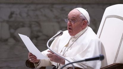 El papa Francisco en el Vaticano, este miércoles 14 de febrero.
