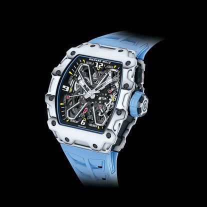 An advertising image of a Richard Mille watch, model RM 35-03, like the one stolen on Passeig de Gràcia in Barcelona.