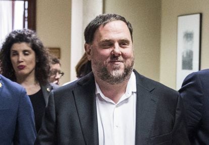 Oriol Junqueras, el 20 de mayo en el Congreso.