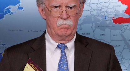 El consejero de Seguridad Nacional, John Bolton, el pasado lunes en la Casa Blanca.