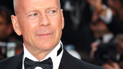 Bruce Willis acude a la proyección de 'Moonrise Kingdom', en el Festival de Cannes de 2012.