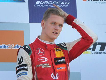 Mick Schumacher, tras ganar la Fórmula 3 Europea.