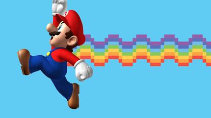 La posibilidad de convertirte en otra persona y recorrer mundos coloridos que ofrecían los videojuegos siempre apeló a la juventud LGTBQI. Hoy, un ejército de jugadores online reivindican esa diversidad. En la imagen, el popular Super Mario.