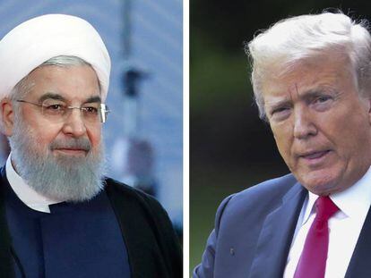 El presidente iran&iacute;, Has&aacute;n Rohan&iacute; y el de Estados Unidos, Donald J. Trump.
